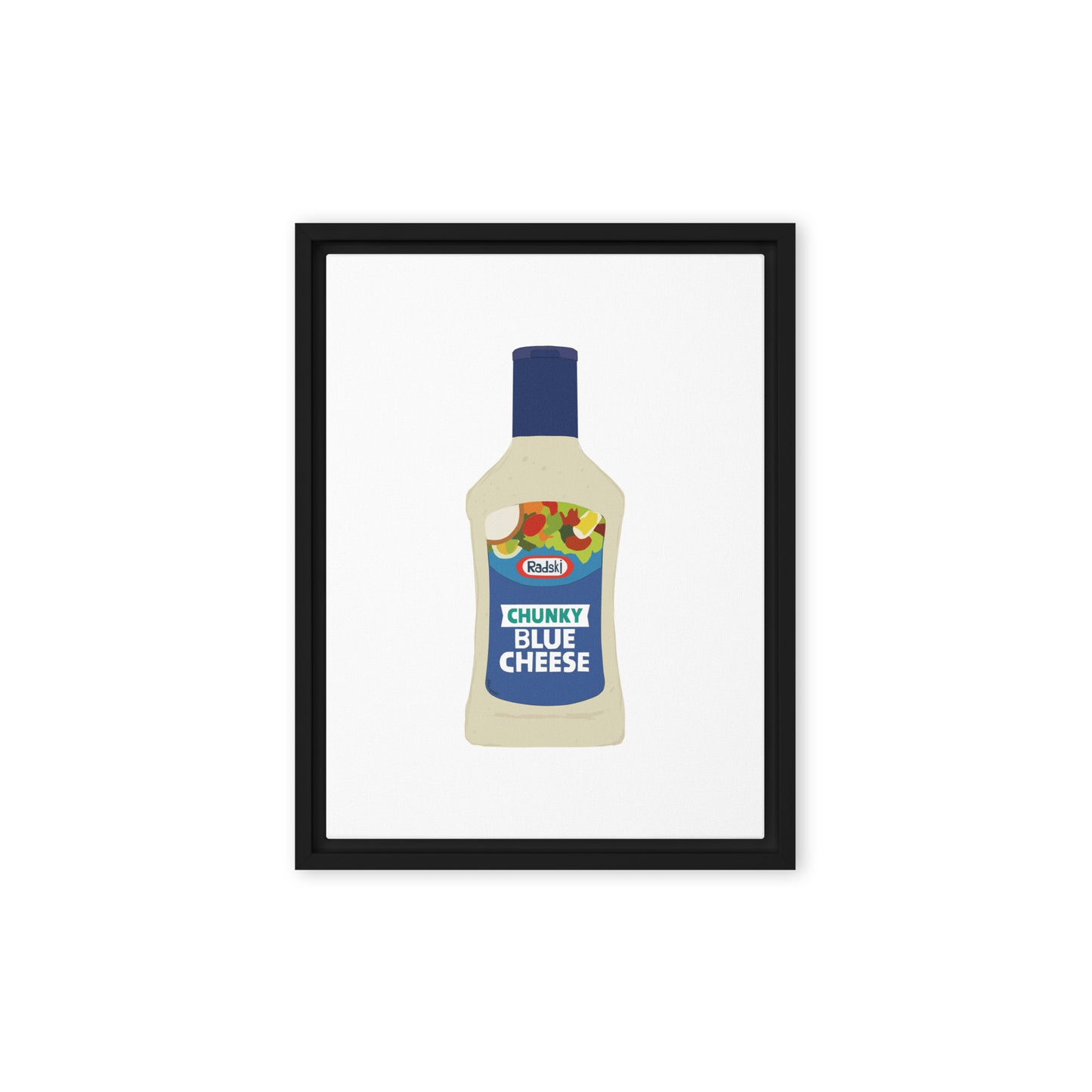 Radski Chunky Blue Cheese Framed Canvas Print