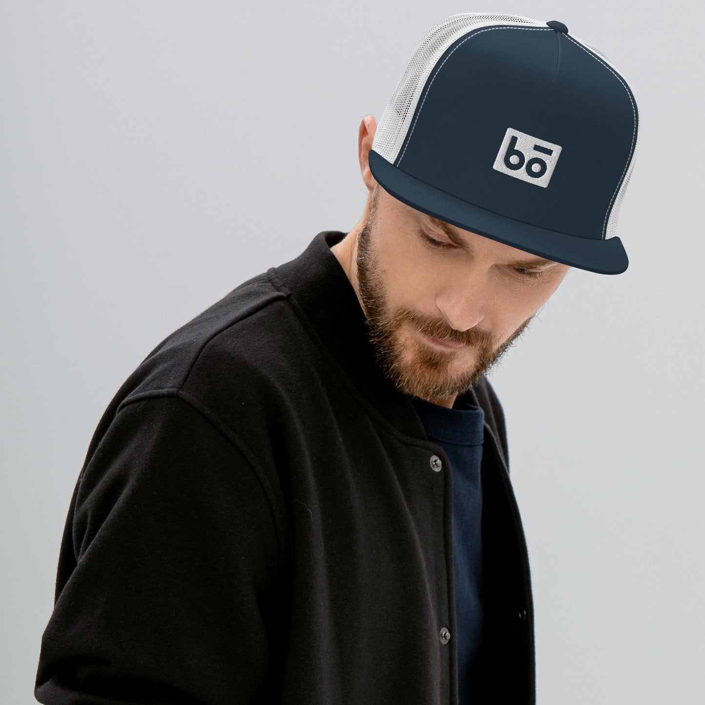 bō Embroidered Trucker Cap