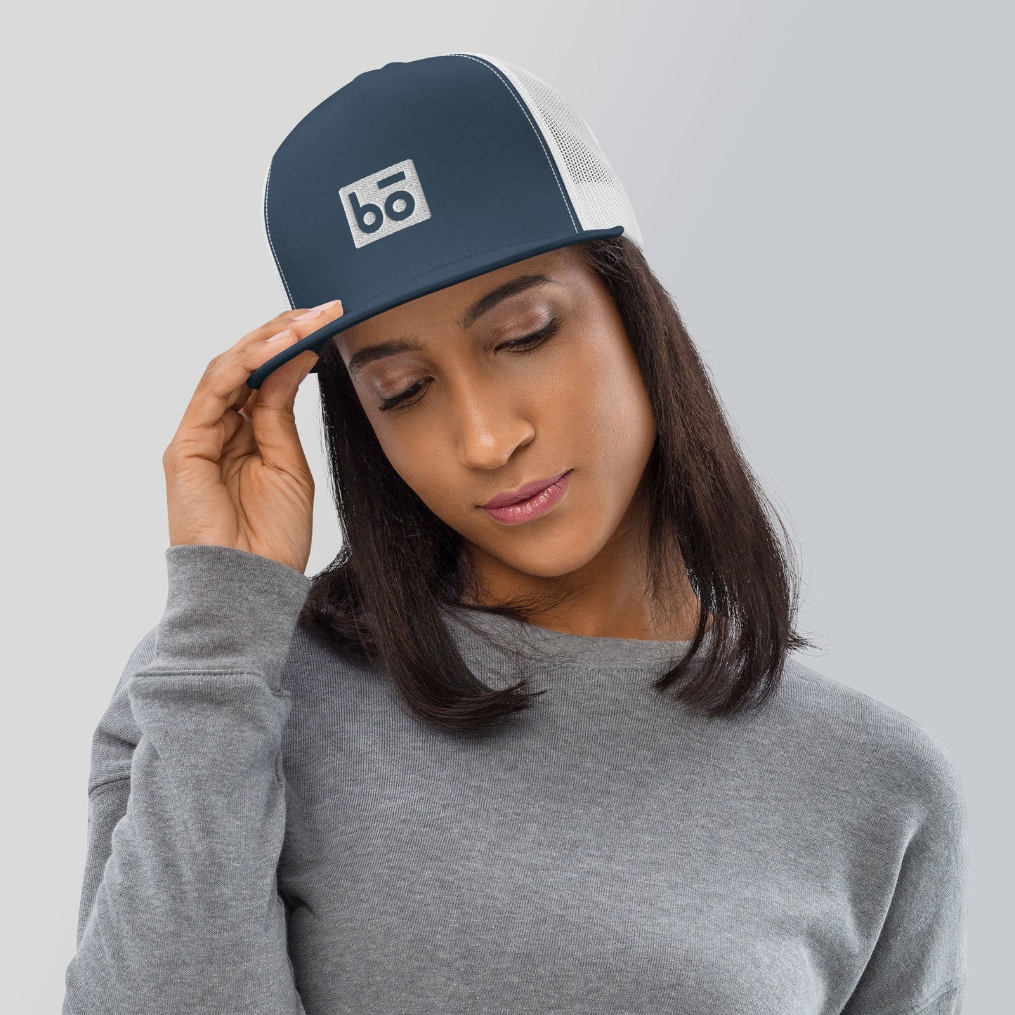 bō Embroidered Trucker Cap