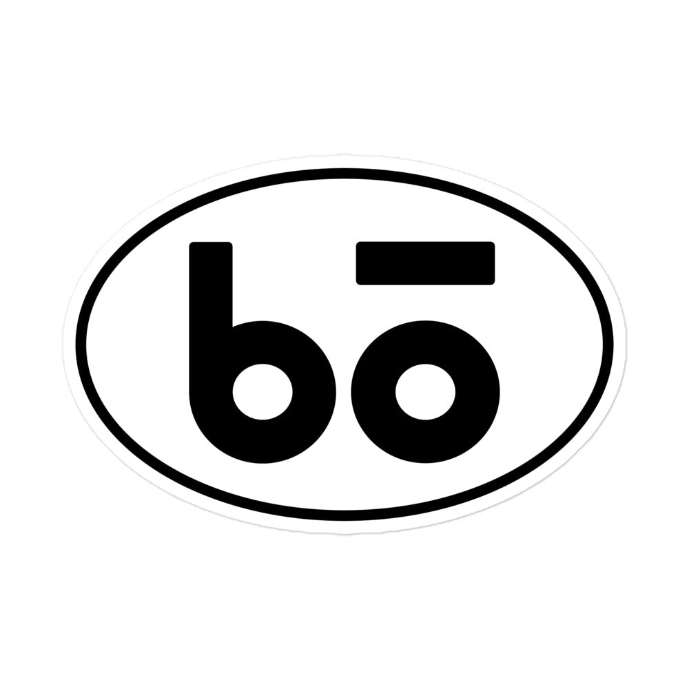 bō Bumper Sticker